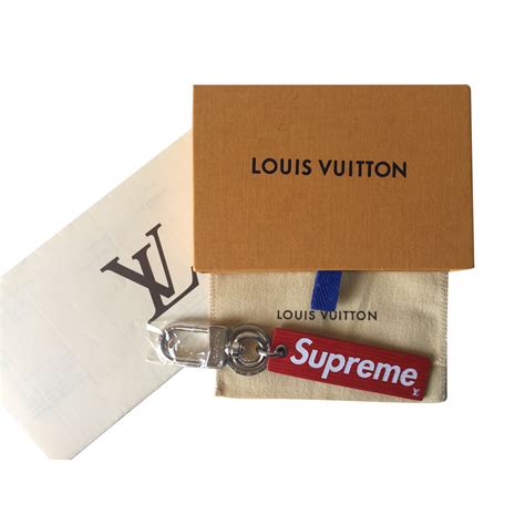 louis vuitton supreme keychain replica
